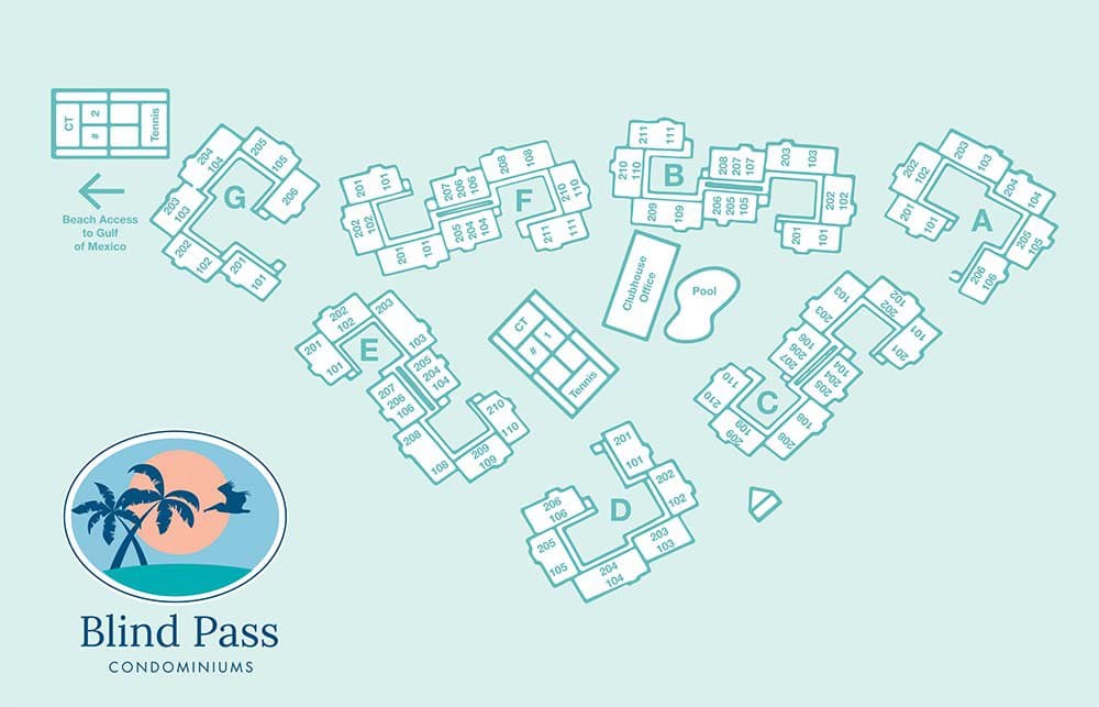 Blind Pass Condo Property Map